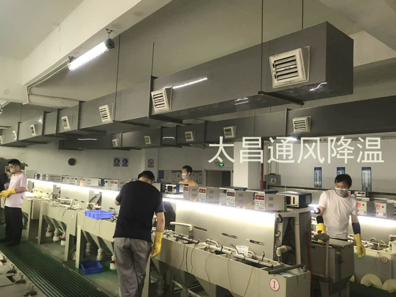 環保空調有效解決電鍍車間高溫悶熱環境
