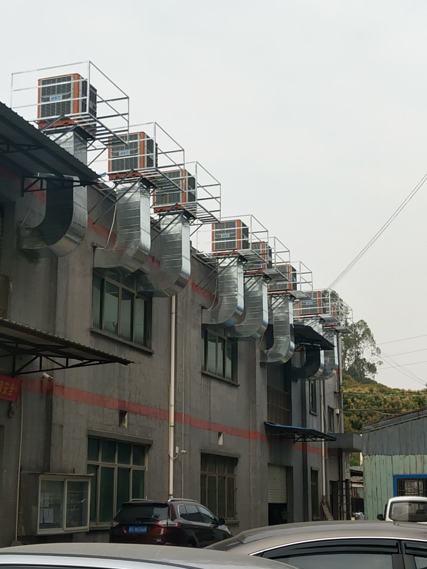 深圳市某打磨車(chē)間環(huán)保空調(diào)降溫工程