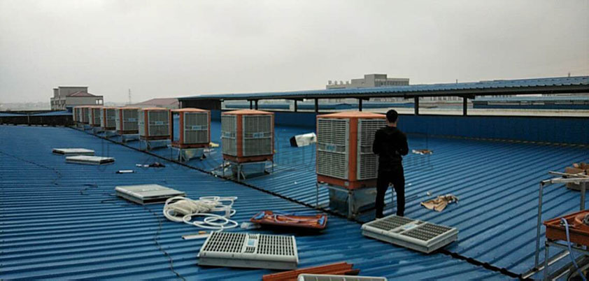 鋼結(jié)構(gòu)車間如何降溫？鋼結(jié)構(gòu)廠冷風(fēng)機(jī)降溫方案