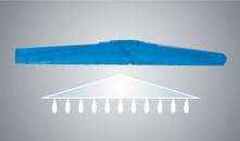 敞開式軟管分水盤布水系統